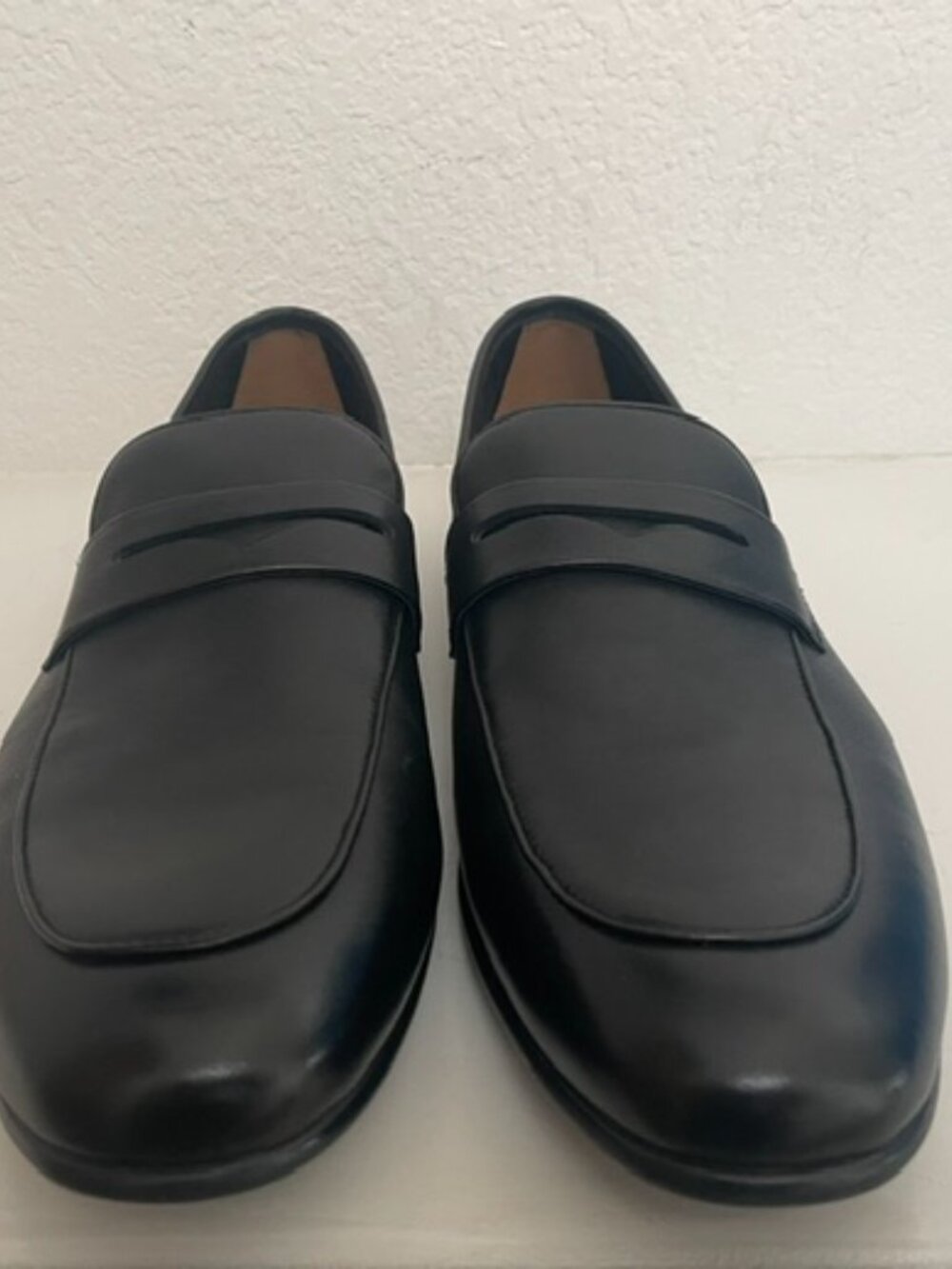 Steve Madden Men's Boca Penny Loafers in Black Leathe